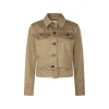 BEIGE COTTON CASUAL JACKET