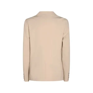 BEIGE COTTON CASUAL JACKET