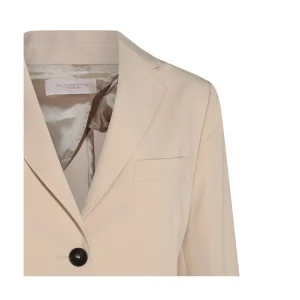 BEIGE COTTON CASUAL JACKET