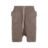 BEIGE COTTON CREATCH CARGO SHORTS