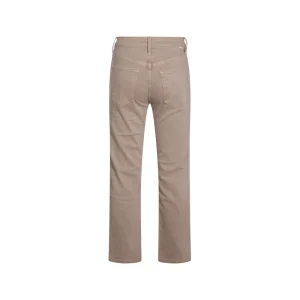 BEIGE COTTON DENIM JEANS