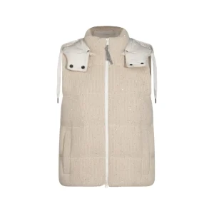 BEIGE COTTON DOWN JACKET