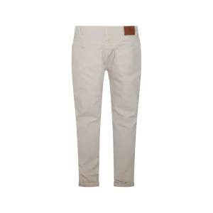BEIGE COTTON JEANS