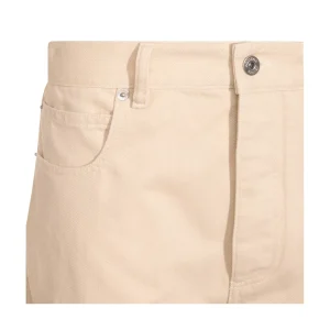 BEIGE COTTON JEANS
