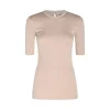BEIGE COTTON T-SHIRT