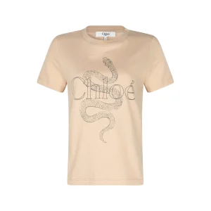 BEIGE COTTON T-SHIRT