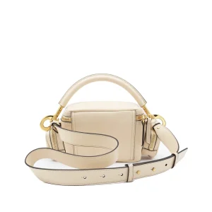 BEIGE LEATHER CAMERA BAG