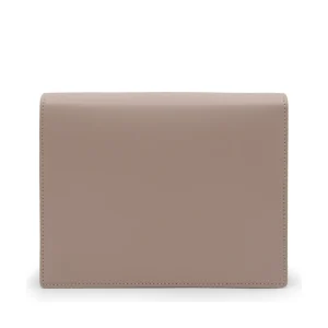 BEIGE LEATHER CROSSBODY BAG