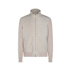BEIGE LEATHER JACKET