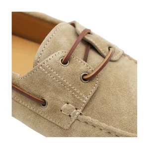 BEIGE LEATHER LOAFERS