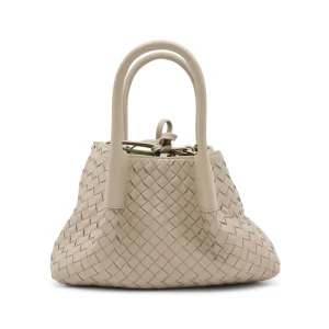 BEIGE LEATHER PINACOTECA SMALL TOTES