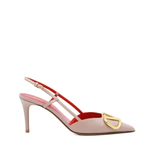 BEIGE LEATHER PUMPS