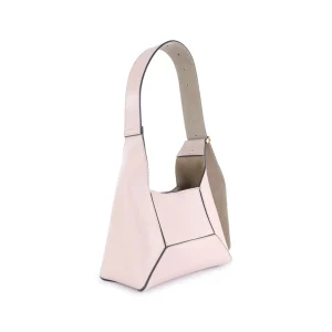 BEIGE LEATHER SHOULDER BAG