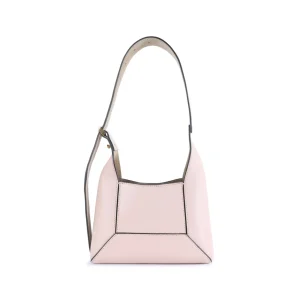 BEIGE LEATHER SHOULDER BAG