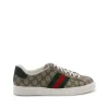 BEIGE LEATHER SNEAKERS