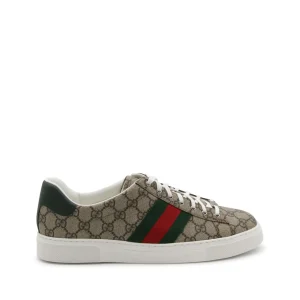 BEIGE LEATHER SNEAKERS