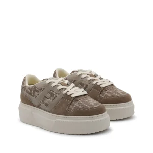 BEIGE LEATHER SNEAKERS