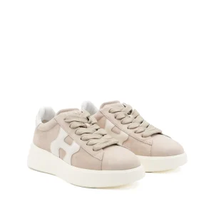 BEIGE LEATHER SNEAKERS