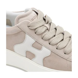 BEIGE LEATHER SNEAKERS