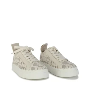 BEIGE LEATHER SNEAKERS