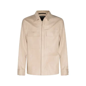 BEIGE LINEN CASUAL JACKET