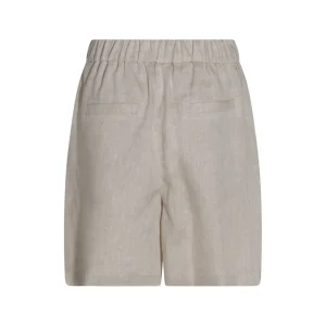 BEIGE LINEN SHORTS