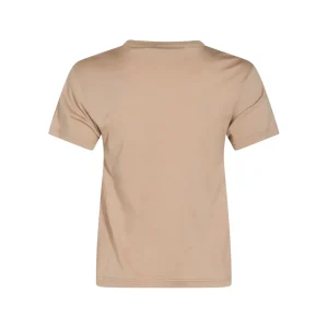 BEIGE MULTICOLOUR COTTON T-SHIRT