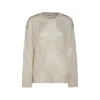 BEIGE SILK KNITWEAR