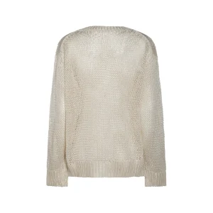 BEIGE SILK KNITWEAR