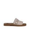BEIHE BROWN CANVAS WOODY FLATS