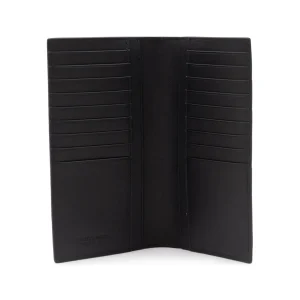 BLACK AND SILVER LEATHER WALLET