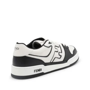 BLACK AND WHITE LEATHER MATCH SNEAKERS