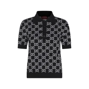 BLACK AND WHITE POLO SHIRT
