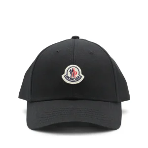 BLACK COTTON BASEBALL CAP
