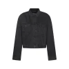 BLACK COTTON CASUAL JACKET