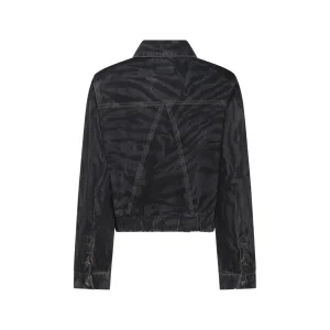 BLACK COTTON DENIM JACKET