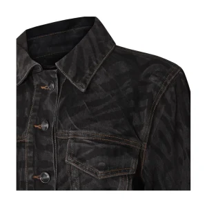 BLACK COTTON DENIM JACKET