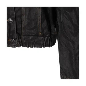 BLACK COTTON DENIM JACKET