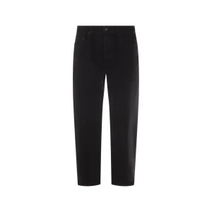 BLACK COTTON DENIM JEANS