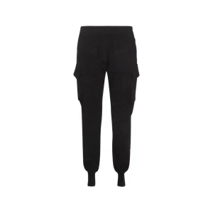BLACK COTTON MASTODON CUT PANTS