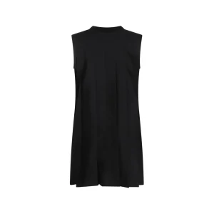 BLACK COTTON MINI DRESS