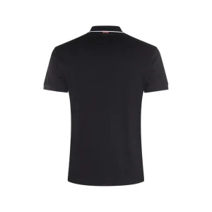 BLACK COTTON POLO SHIRT