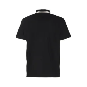 BLACK COTTON POLO SHIRT