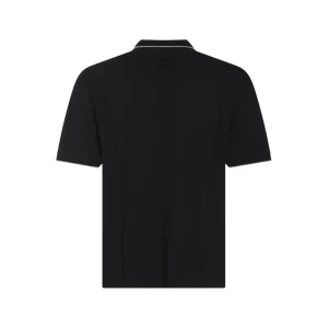 BLACK COTTON POLO SHIRT