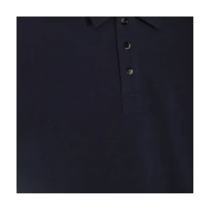 BLACK COTTON POLO SHIRT