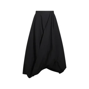 BLACK COTTON SKIRT