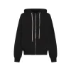 BLACK COTTON SWEATSHIRT
