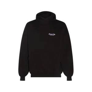 BLACK COTTON SWEATSHIRT