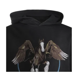BLACK COTTON SWEATSHIRT