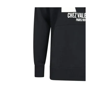 BLACK COTTON SWEATSHIRT